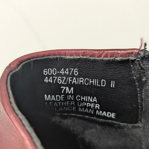 White Mountain ankle Boots VTG Burgundy wine red Leather Chelsea Fairchild  sz 7 - Picture 4 of 13